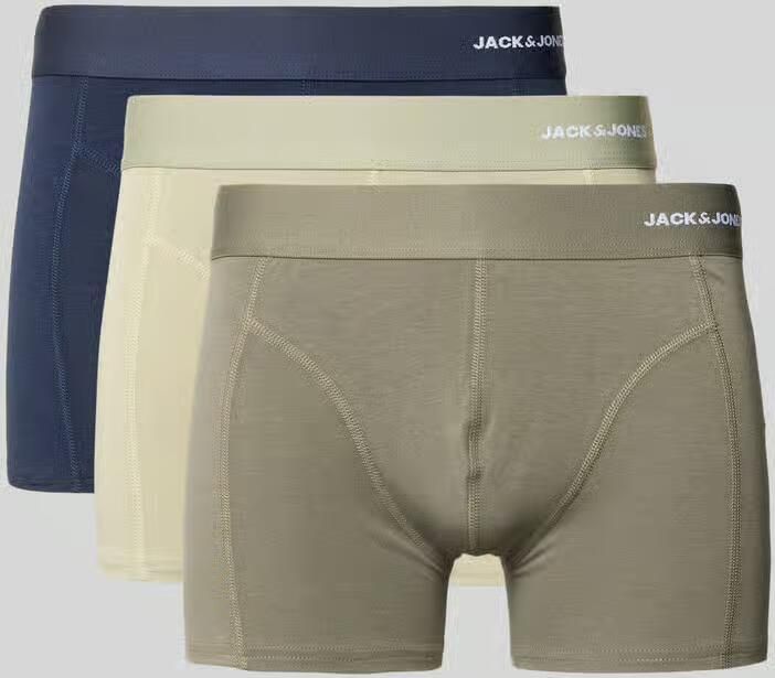 Jack & jones Boxershort van een mix van viscose en katoen in een set van 3 stuks model 'GABRIEL'