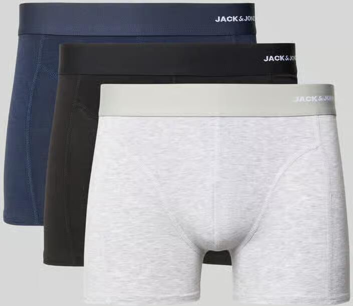 Jack & jones Boxershort van een mix van viscose en katoen in een set van 3 stuks model 'GABRIEL'