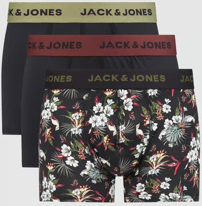 Jack & Jones Functionele boxershort JACFLOWER van microvezelkwaliteit en sneldrogend materiaal (set 3 stuks) - Foto 6