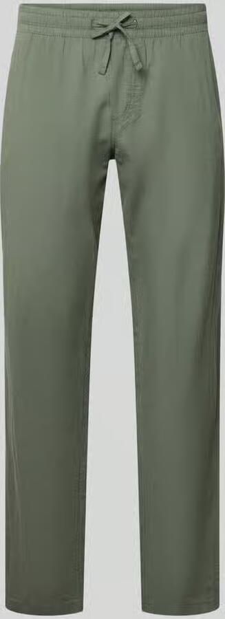 JACK & JONES PANTS STUDIO JPSTKANE relaxed casual broek met linnen olijfgroen - Foto 5