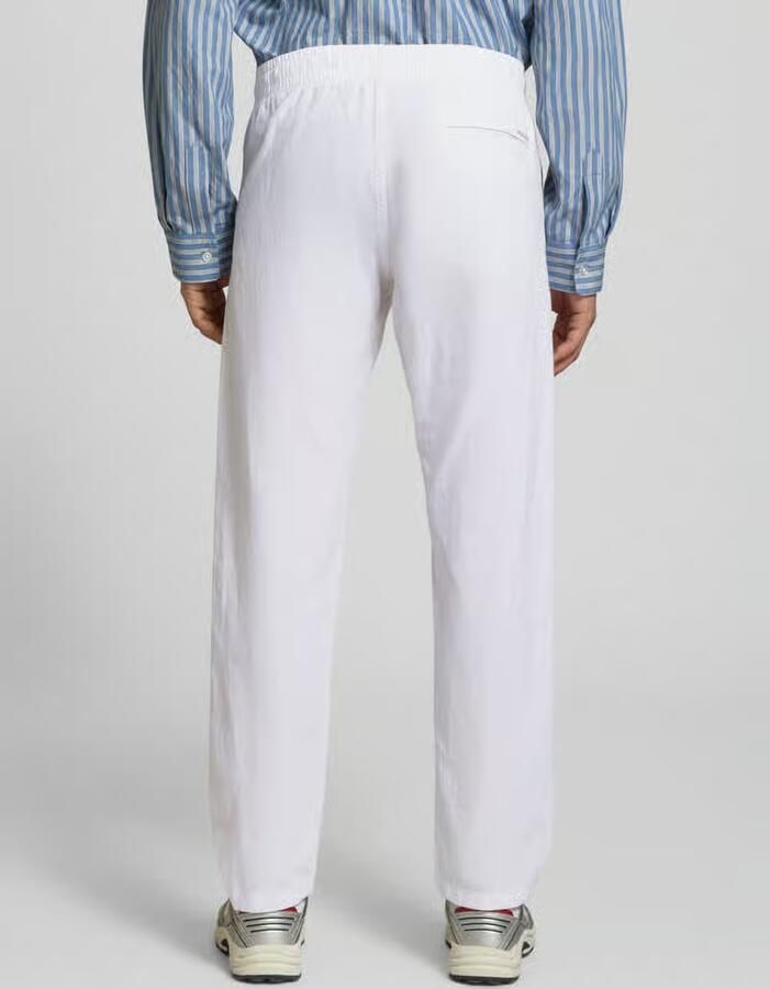 JACK & JONES PANTS STUDIO JPSTKANE relaxed casual broek met linnen wit - Foto 5