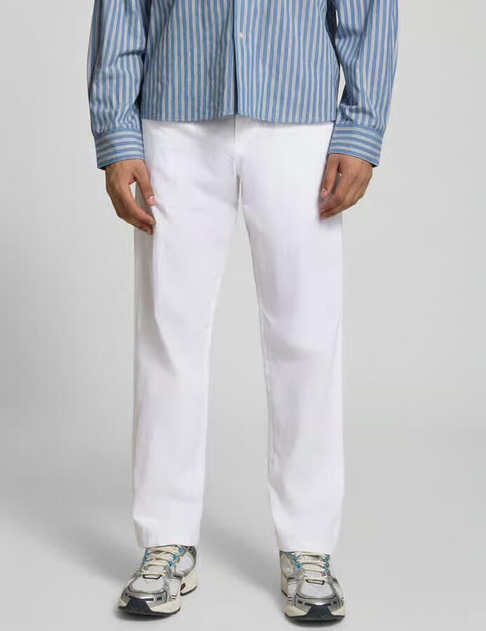 JACK & JONES PANTS STUDIO JPSTKANE relaxed casual broek met linnen wit - Foto 6