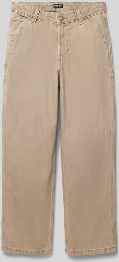 Jack & jones JUNIOR loose fit jeans JJIALEX JJCARPENTER beige Denim 152 - Foto 5