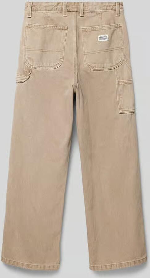Jack & jones JUNIOR loose fit jeans JJIALEX JJCARPENTER beige Jongens Denim 134 - Foto 5