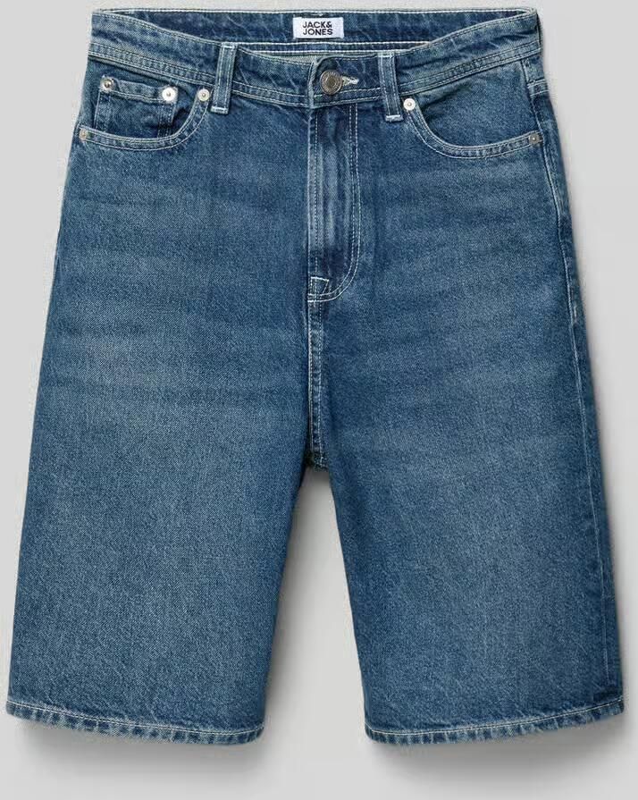 Jack & jones Extra baggy fit jeansshort met steekzakken - Foto 4
