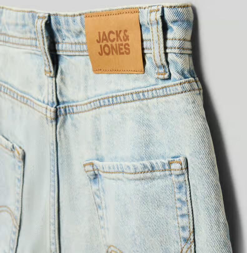 Jack & jones Extra baggy fit jeansshort met steekzakken - Foto 4