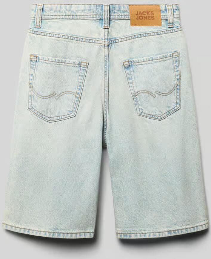Jack & jones Extra baggy fit jeansshort met steekzakken - Foto 4