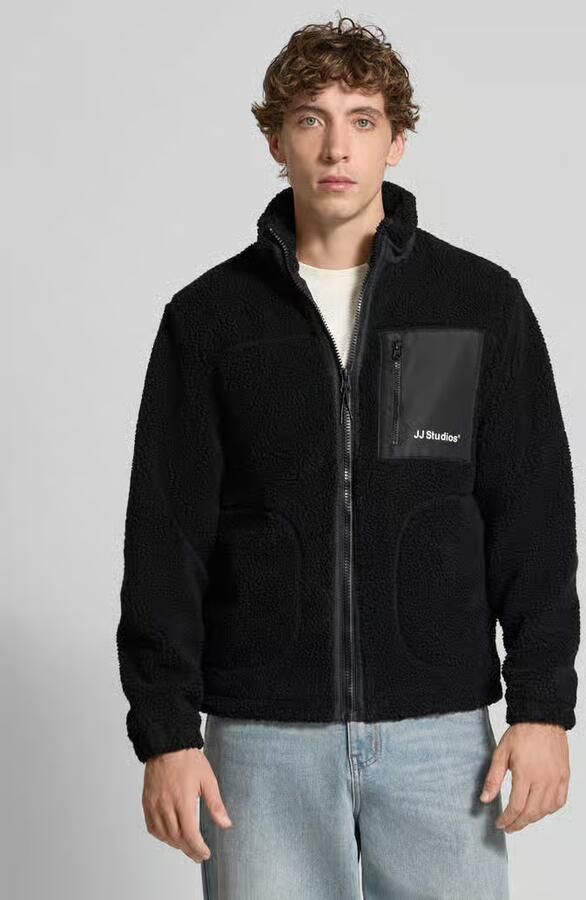 Jack & jones Fleecejack met opstaande kraag en borstzak model 'SHO' - Foto 2