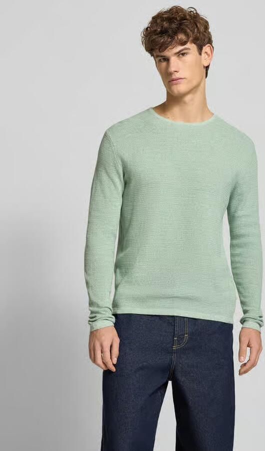 Jack & jones Gebreide pullover met geribde ronde hals model 'GEORGE' - Foto 2