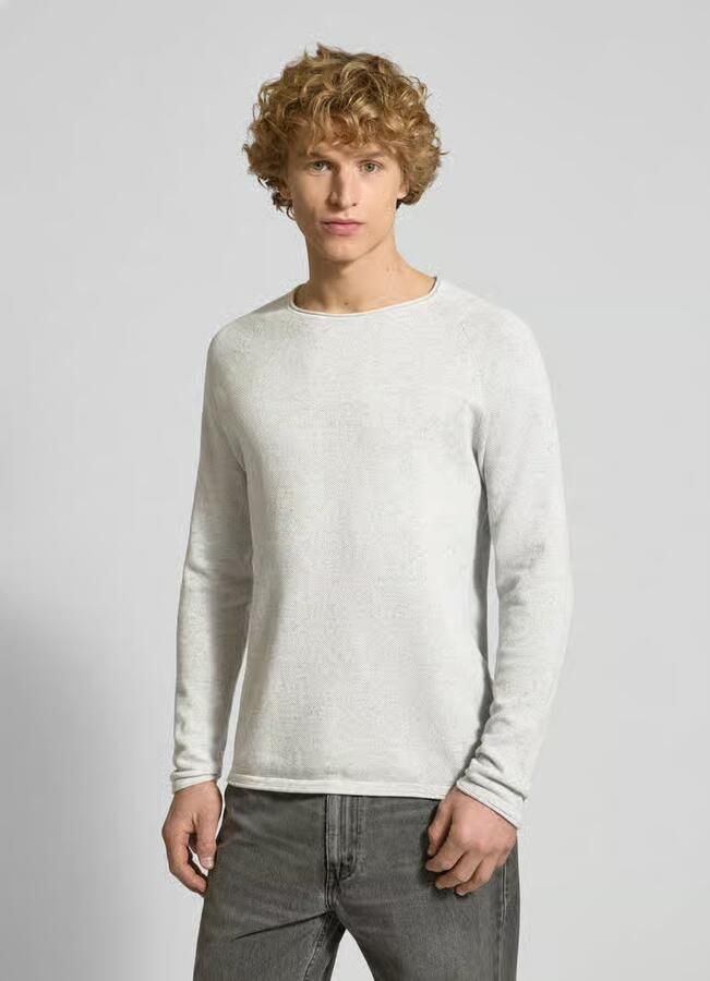 Jack & Jones Trui met ronde hals JJEHILL Effen trui met aangenaam draagcomfort - Foto 4