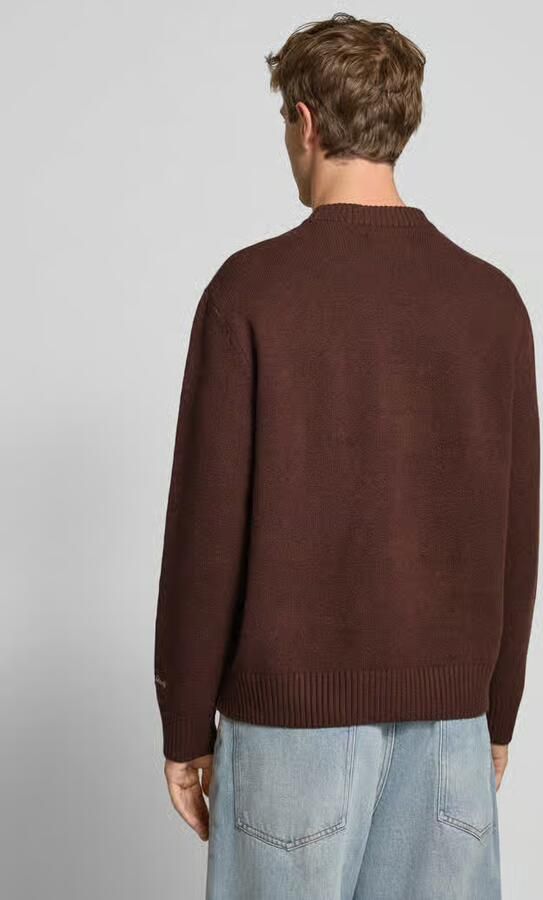 Jack & jones Gebreide pullover met labelstitching model 'NORREBRO'