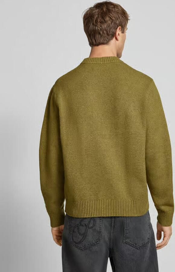 Jack & jones Gebreide pullover met labelstitching model 'NORREBRO'