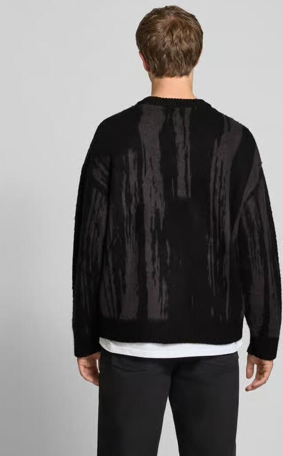 Jack & jones Gebreide pullover met ribboorden model 'COVER'
