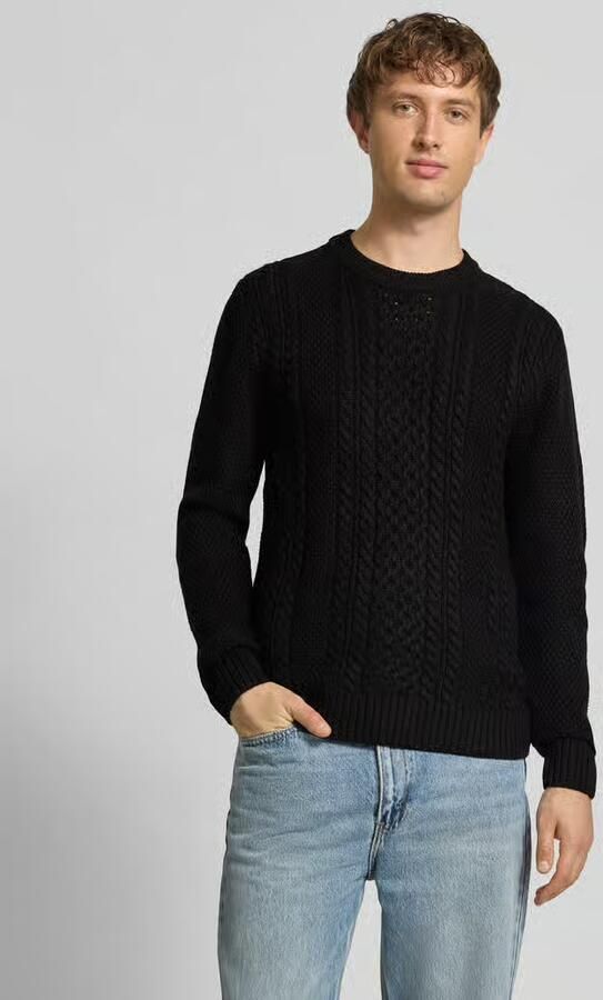 Jack & jones Gebreide pullover met ribboorden model 'PAUL' - Foto 2