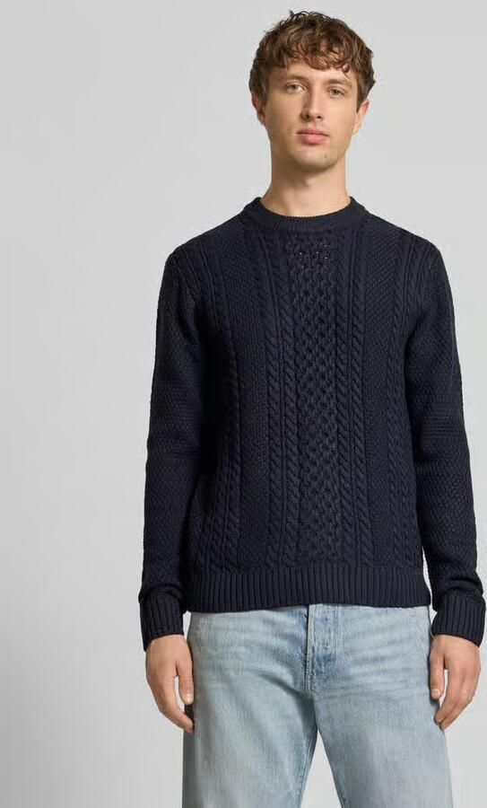 Jack & jones Gebreide pullover met ribboorden model 'PAUL' - Foto 2