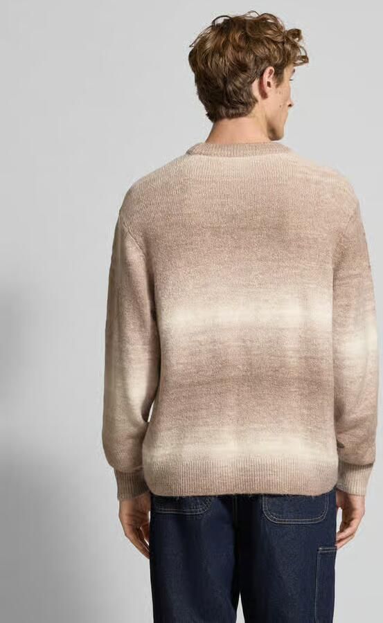 Jack & jones Gebreide pullover met ronde hals model 'JORMEADOWS'