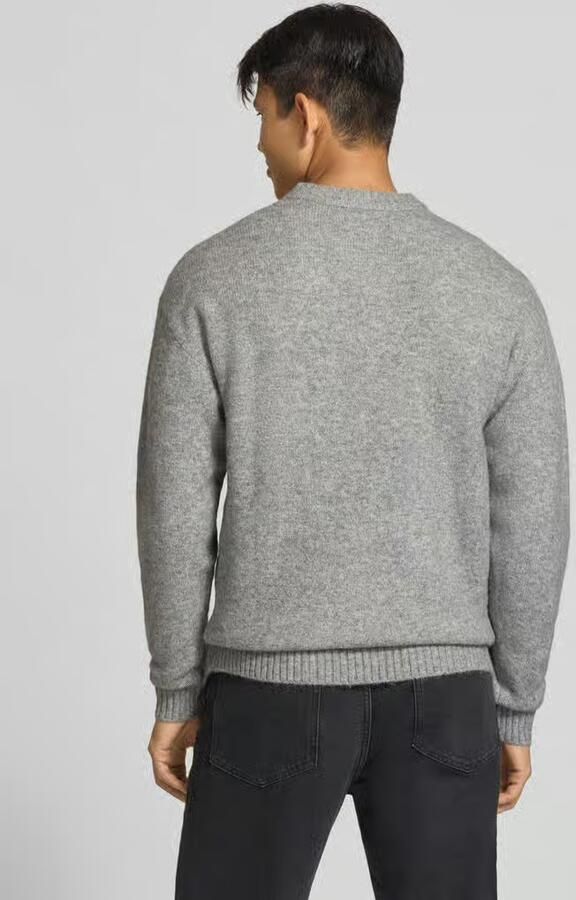 JACK & JONES ESSENTIALS regular fit gebreide trui met wol light grey - Foto 9