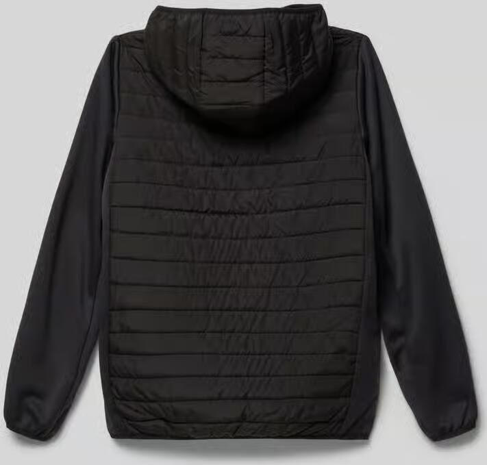 Jack & jones JUNIOR gewatteerde tussenjas JJEMULTI met logo zwart Jongens Polyester Capuchon 116 - Foto 8
