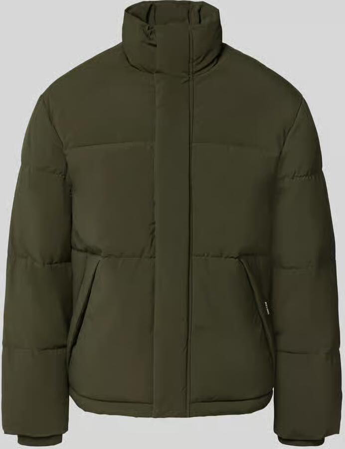 Jack & jones Gewatteerd jack met verborgen ritssluiting model 'SOHO'