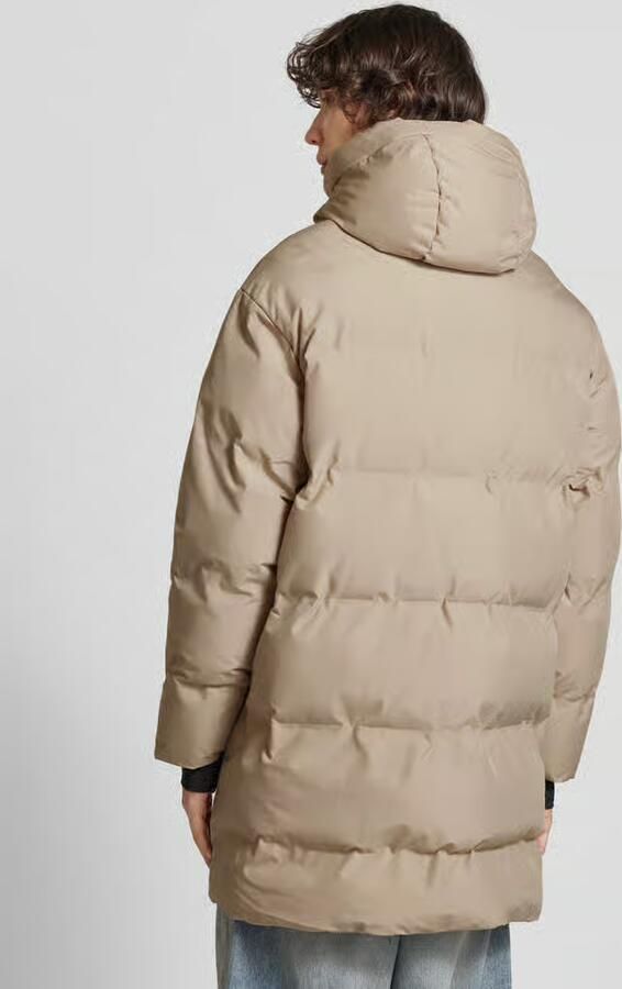 Jack & jones Gewatteerde lange jas met capuchon model 'ALPHA'