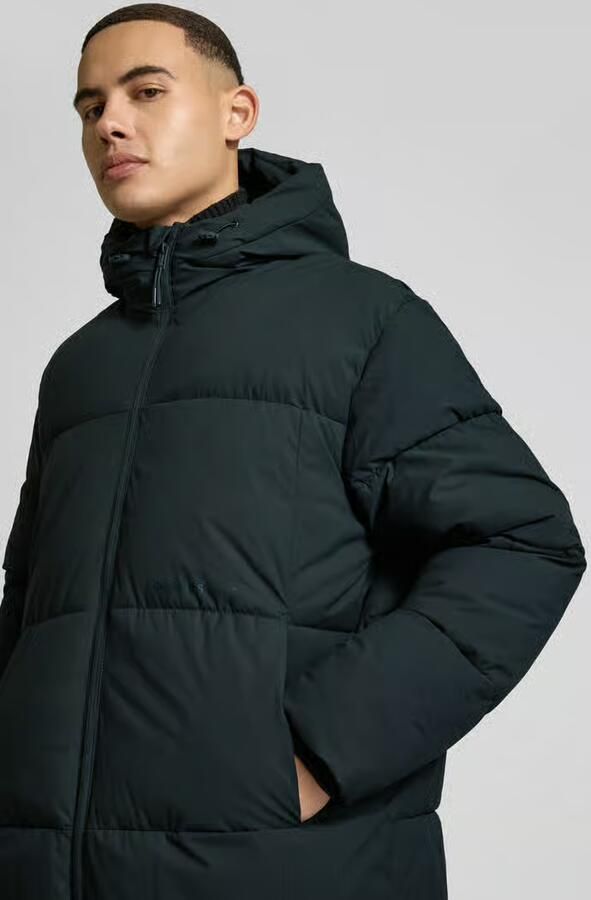 Jack & jones Gewatteerde lange jas met capuchon model 'VESTERBRO'