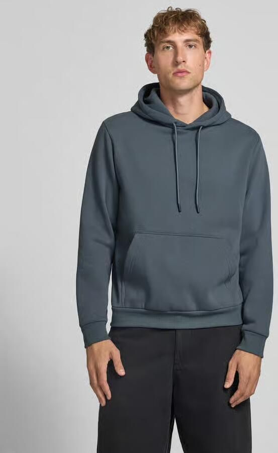 JACK & JONES ESSENTIALS relaxed fit hoodie grijsblauw - Foto 6
