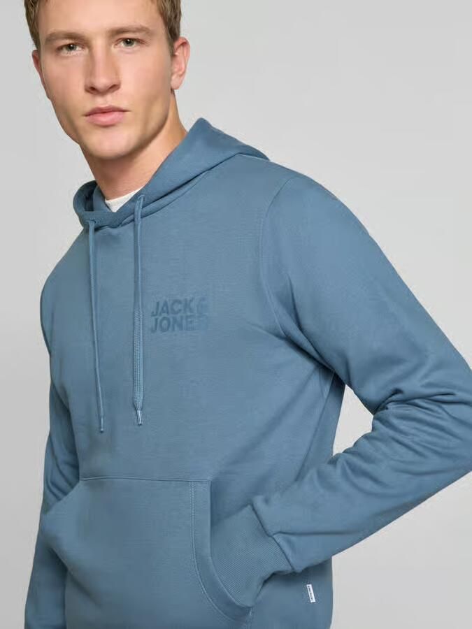 Jack & jones Hoodie met labelprint en kangoeroezak - Foto 2