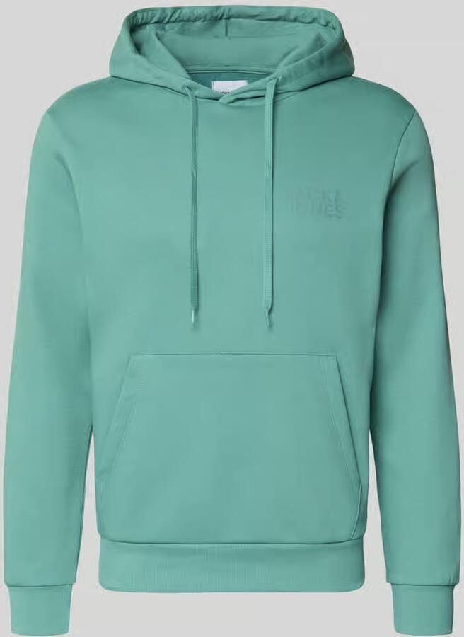 Jack & jones Hoodie met labelprint en kangoeroezak