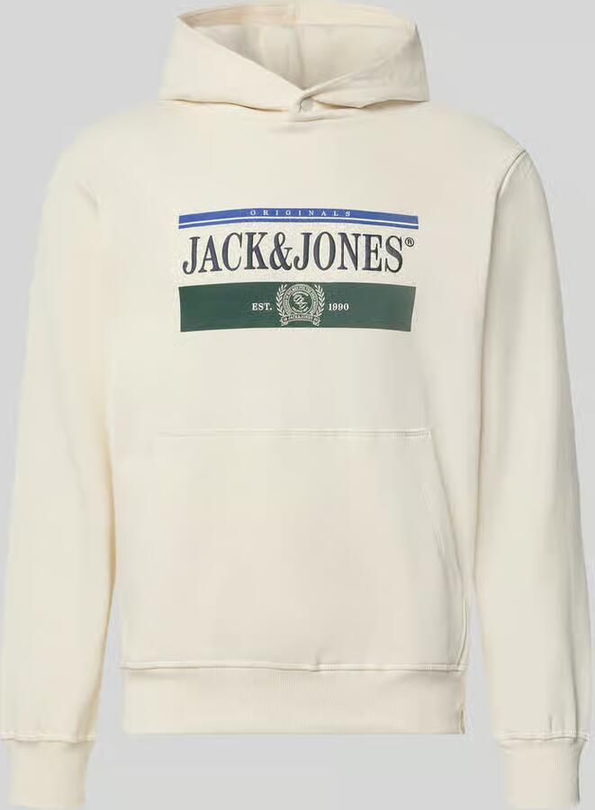 Jack & jones Hoodie met labelprint model 'FREDERIKSBERG'