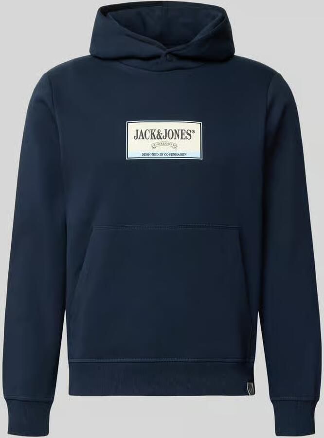 Jack & jones Hoodie met labelprint model 'FREDERIKSBERG'