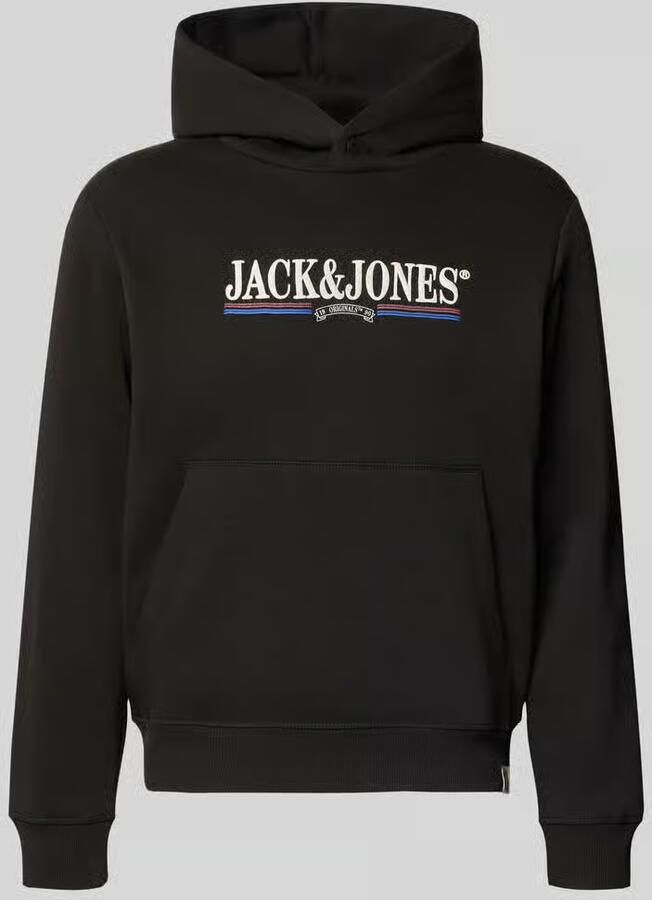 Jack & jones Hoodie met labelprint model 'FREDERIKSBERG'