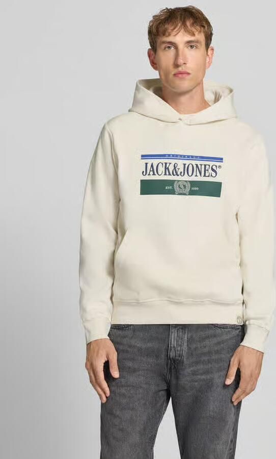 Jack & jones Hoodie met labelprint model 'FREDERIKSBERG' - Foto 3