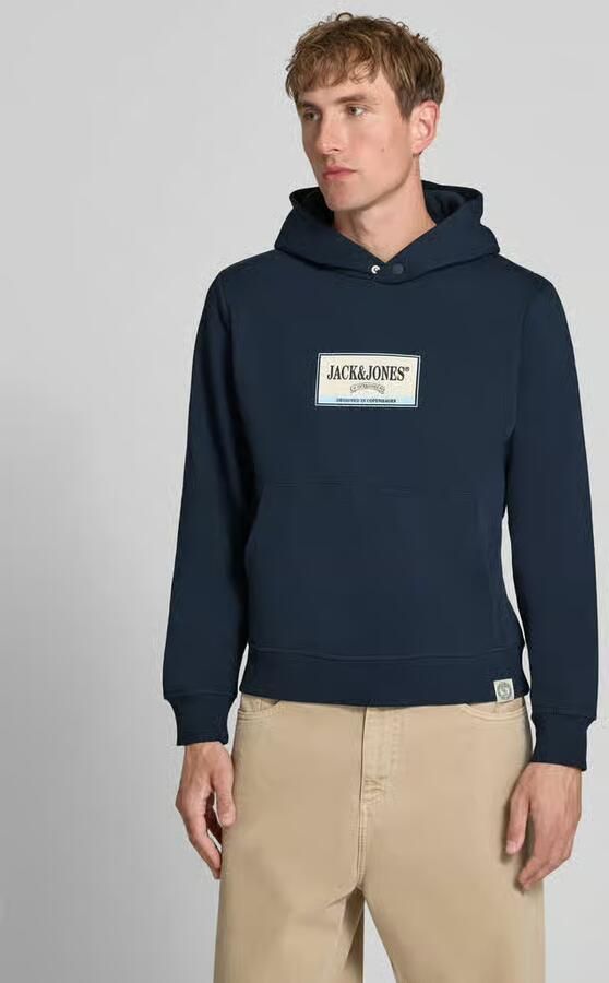 Jack & jones Hoodie met labelprint model 'FREDERIKSBERG' - Foto 3