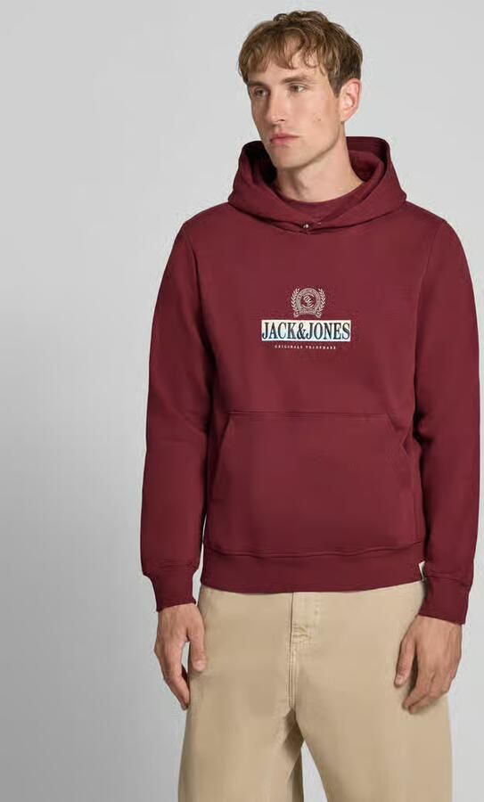 Jack & jones Hoodie met labelprint model 'FREDERIKSBERG' - Foto 3