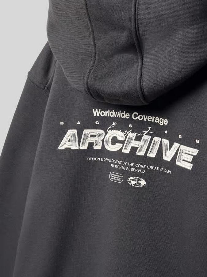 Jack & jones HOODIE van Katoenmix Model 'COMINERAL' - Foto 2