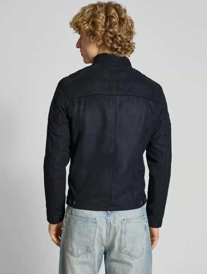 Jack & Jones Imitatieleren jack JJEROCKY in kunstlederen look met zakken met ritssluiting - Foto 3