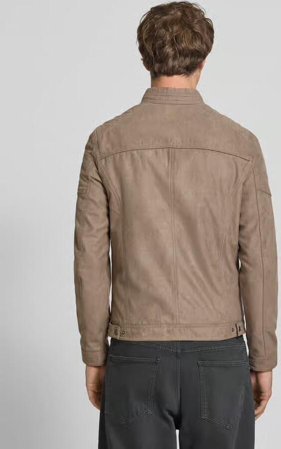 Jack & Jones Imitatieleren jack JJEROCKY in kunstlederen look met zakken met ritssluiting - Foto 10