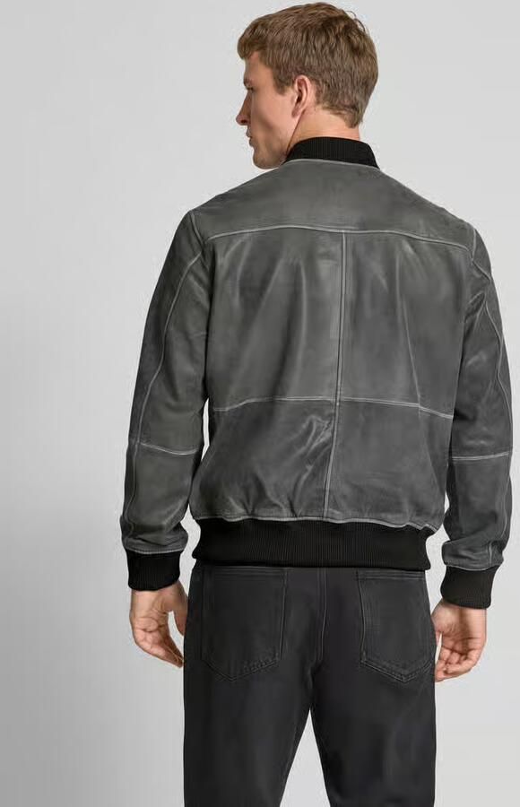 Jack & Jones Leren jack JJECHARGE LEATHER BOMBER SN - Foto 2