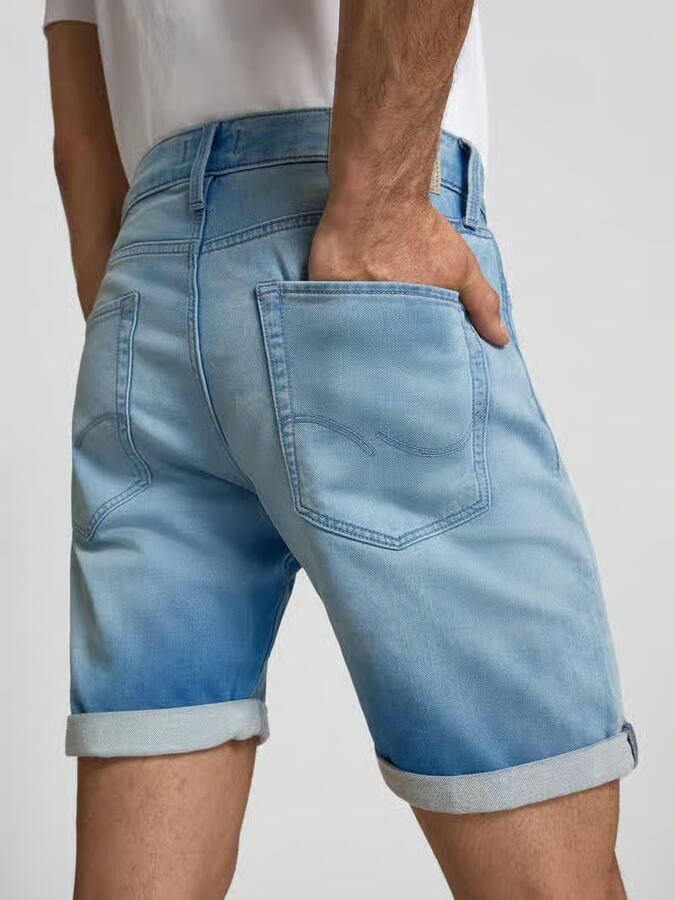 JACK & JONES JEANS INTELLIGENCE JJIRICK JJICON denim regular short blue denim - Foto 6