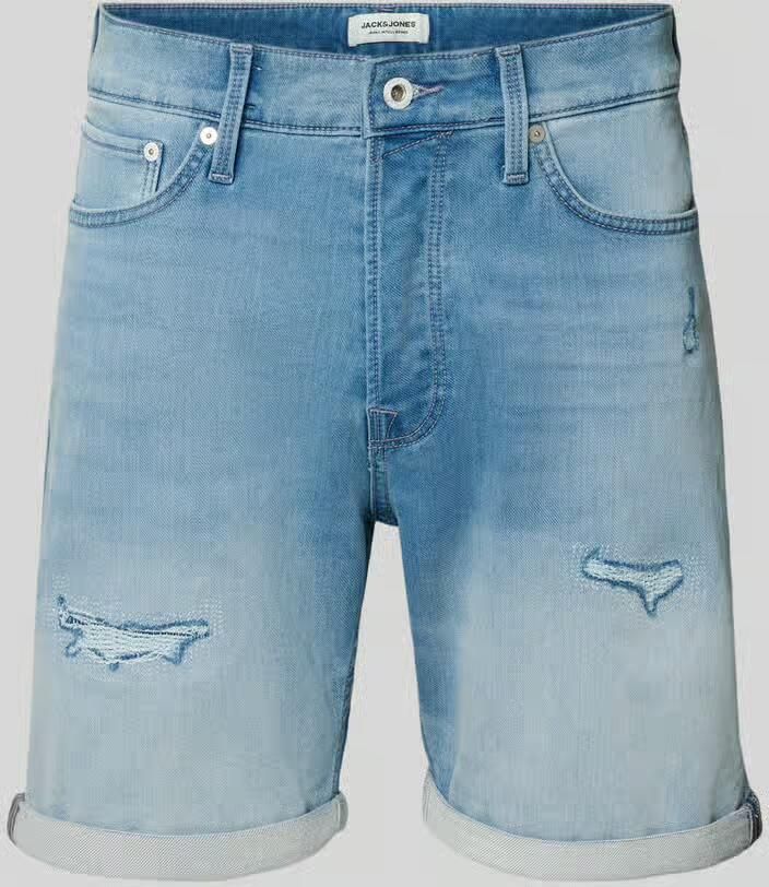 JACK & JONES JEANS INTELLIGENCE JJIRICK JJICON denim regular short blue denim - Foto 7