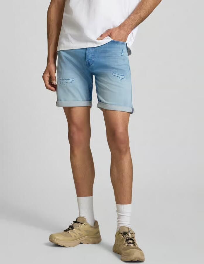 JACK & JONES JEANS INTELLIGENCE JJIRICK JJICON denim regular short blue denim - Foto 8