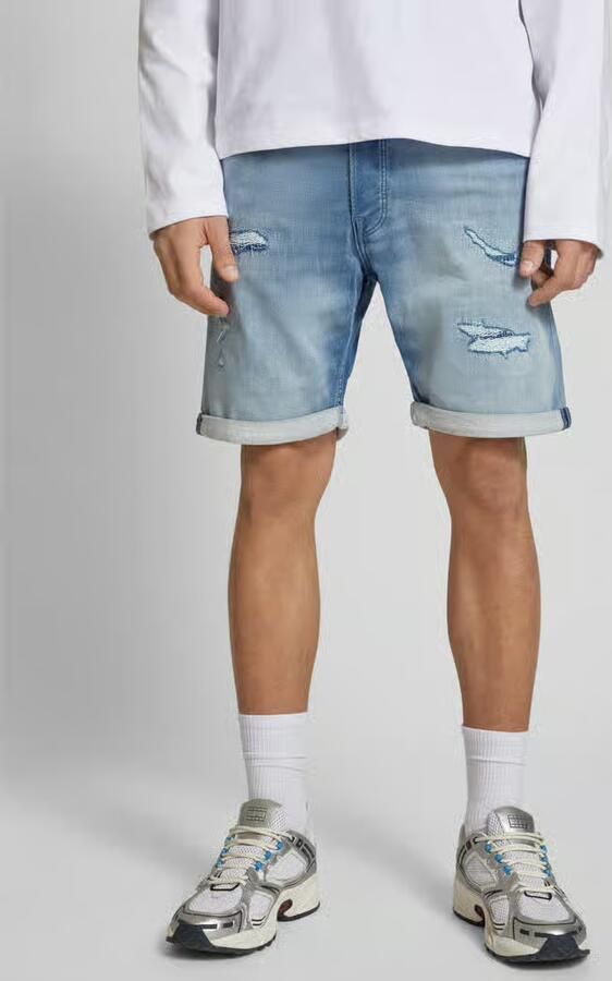 JACK & JONES JEANS INTELLIGENCE JJIRICK JJICON denim regular short blue denim - Foto 11