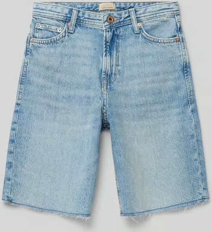 Jack & jones korte jeans met franjes model 'ALEX' - Foto 5