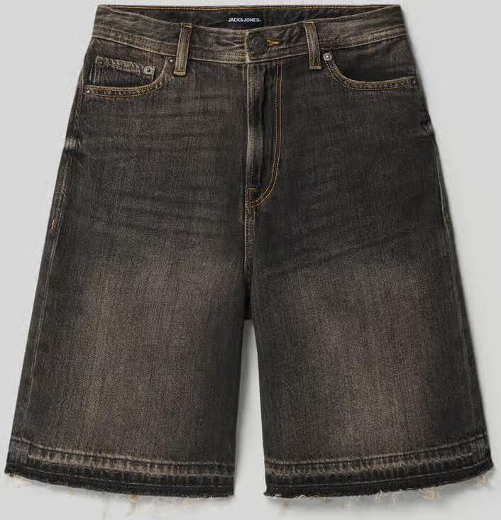 Jack & jones korte jeans met franjes model 'IRON' - Foto 2