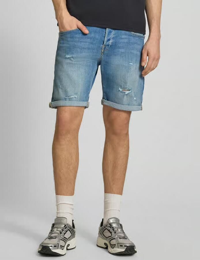 JACK & JONES JEANS INTELLIGENCE JJIRICK JJFOX denim regular short blue denim - Foto 5