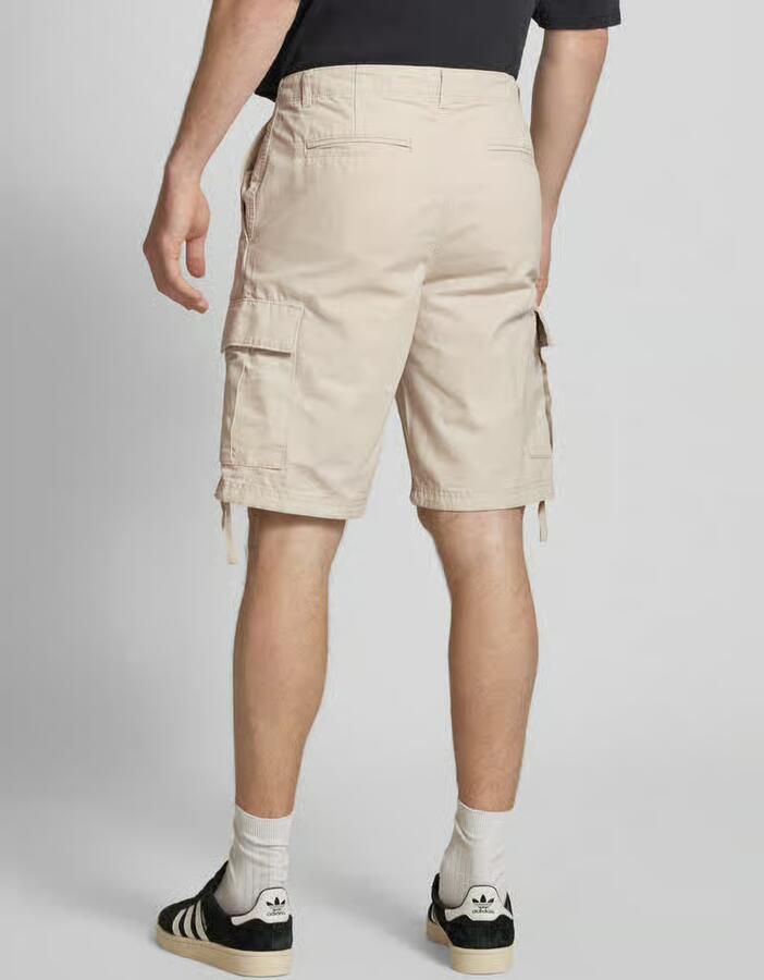 Jack & jones Korte regular fit cargobroek met riemlussen model 'COLE BARKLEY'