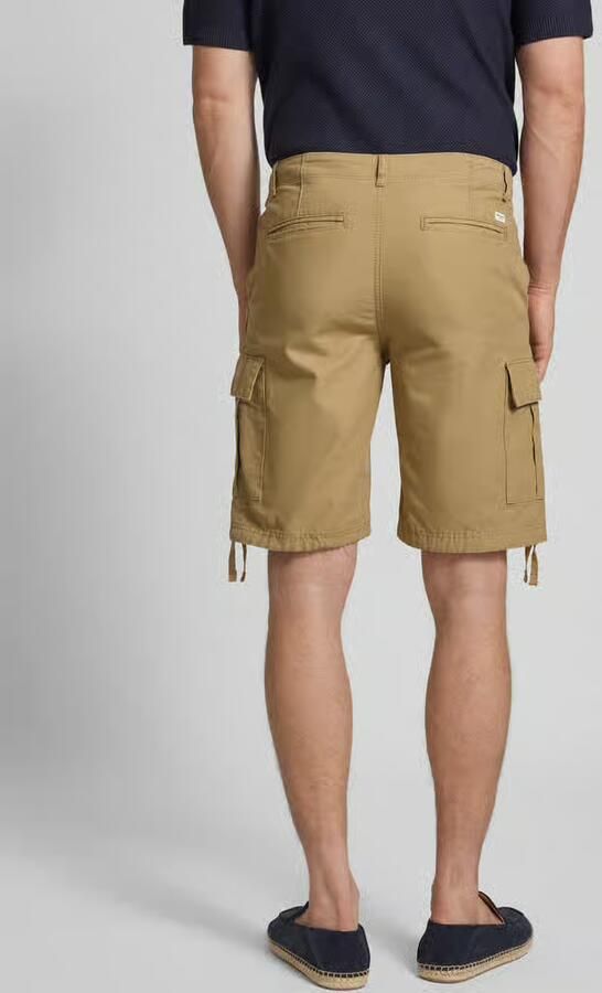 Jack & jones Korte regular fit cargobroek met riemlussen model 'COLE BARKLEY'