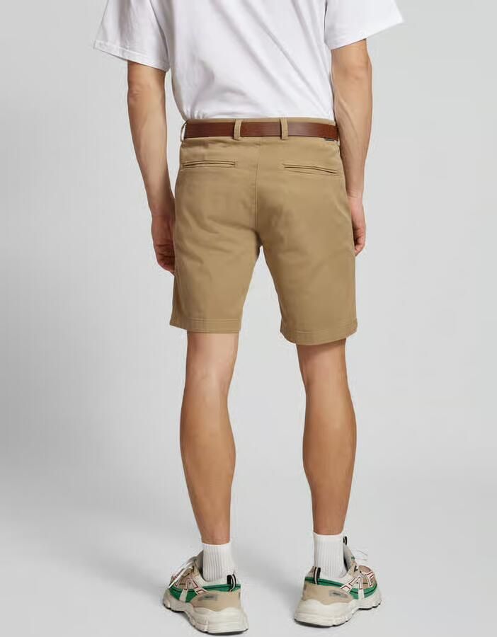 Jack & jones Korte regular fit chino met riem model 'MARCO FRANCO'