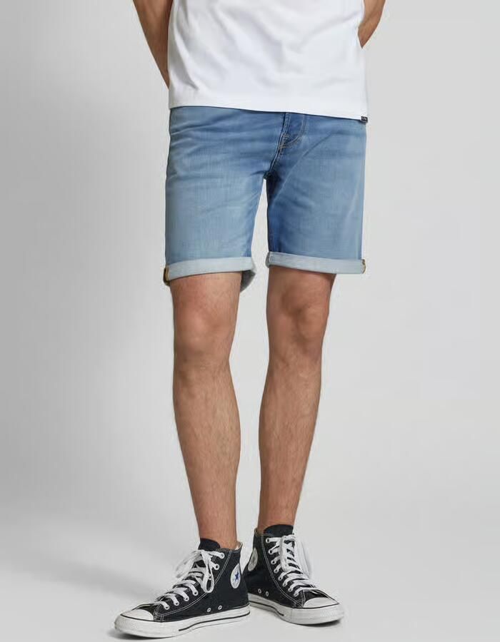 Jack & Jones Short JJIRICK met omslag en knoopsluiting voor de zomer effen regular fit web five-pocket-stijl elastisch - Foto 8