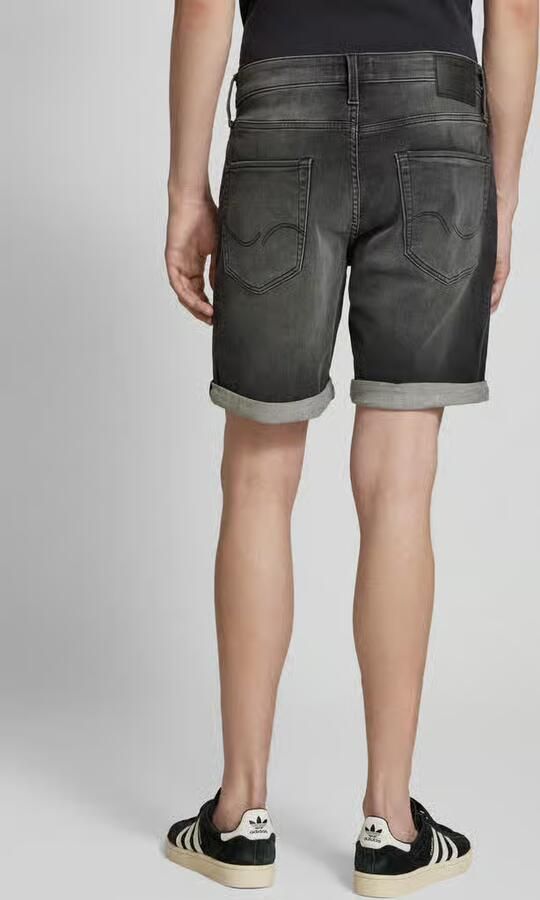JACK & JONES JEANS INTELLIGENCE regular bermuda short JJIRICK JJICON black denim - Foto 7
